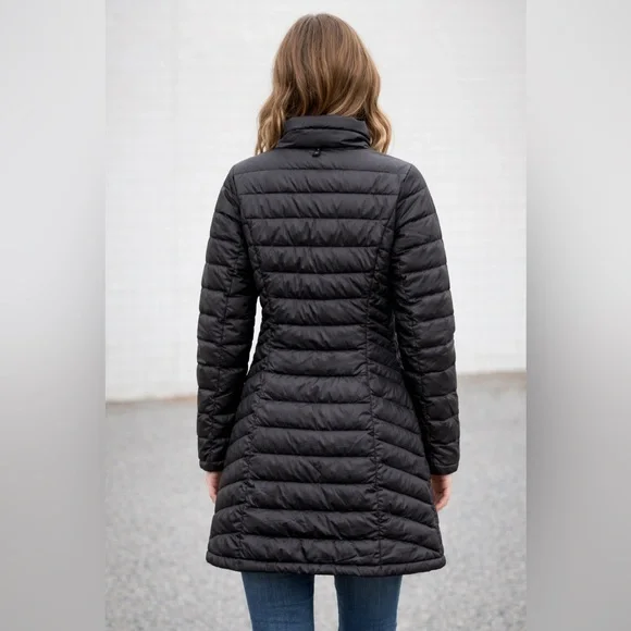 Patagonia Parka Womens Black Insulated Zip Coat Lightweight Parka Size XS - Picture 2 of 12